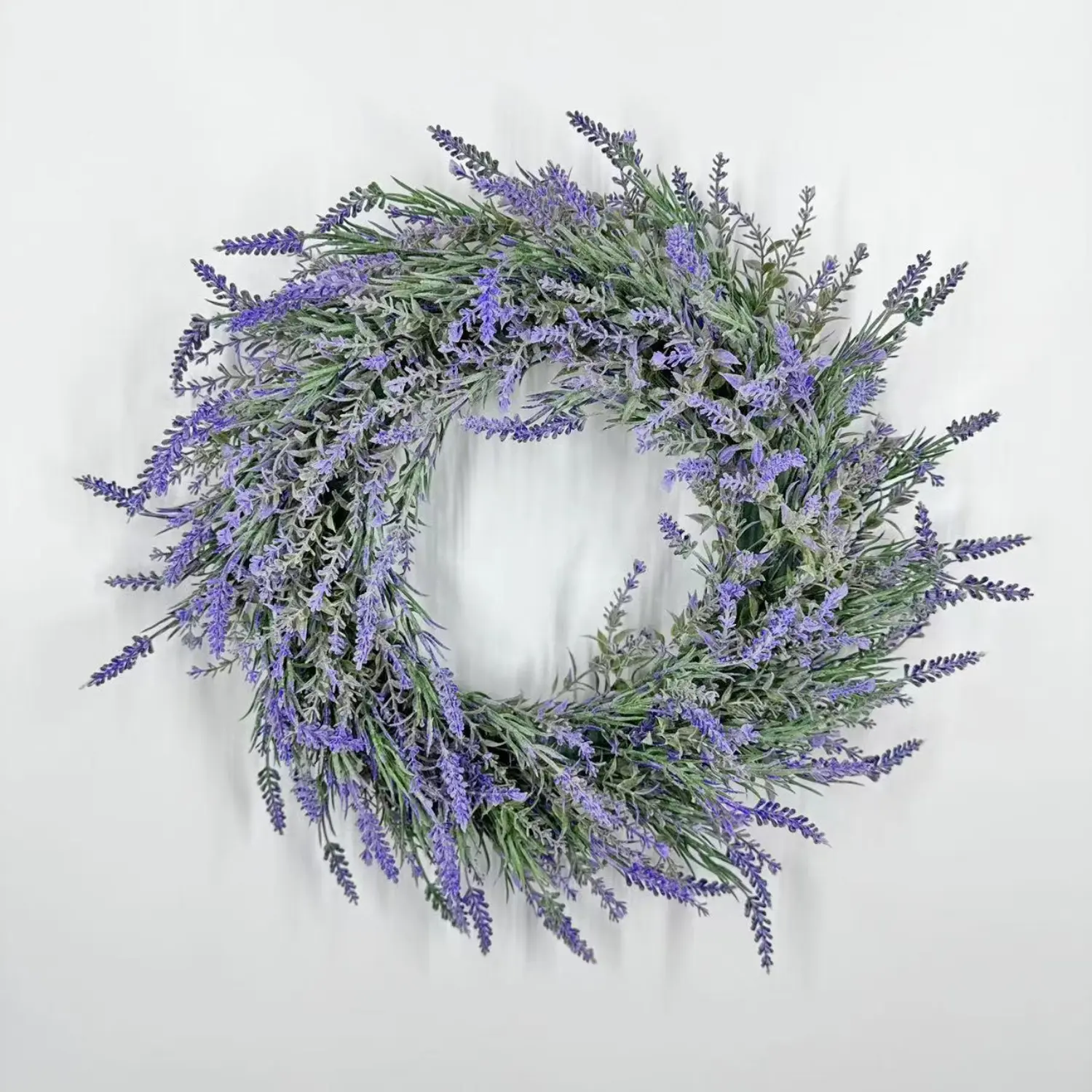 Lavender Door Wreath Front Door Wreath All Seasons Wreaths Purple Artificial Lavender Wreaths for Outdoor Outside Indoor Window Home Rustic Farmhouse Decoration