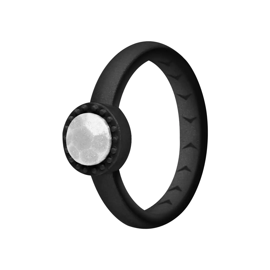 Women's Silicone Engagement Rings - Diamond-Shaped, Flexible Yet Durable, Patented Design Rubber Wedding Bands, Easy Maintenance, Great for Active Lifestyle, Ideal Gift, Marriage Ring, Bridal Rings