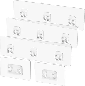 5 Pack Shower  Adhesive Replacement, Shower Shelf Adhesive Strips,  Hooks for Bathroom Storage Soap Holder (For shower  about 30cm long and soap holder)