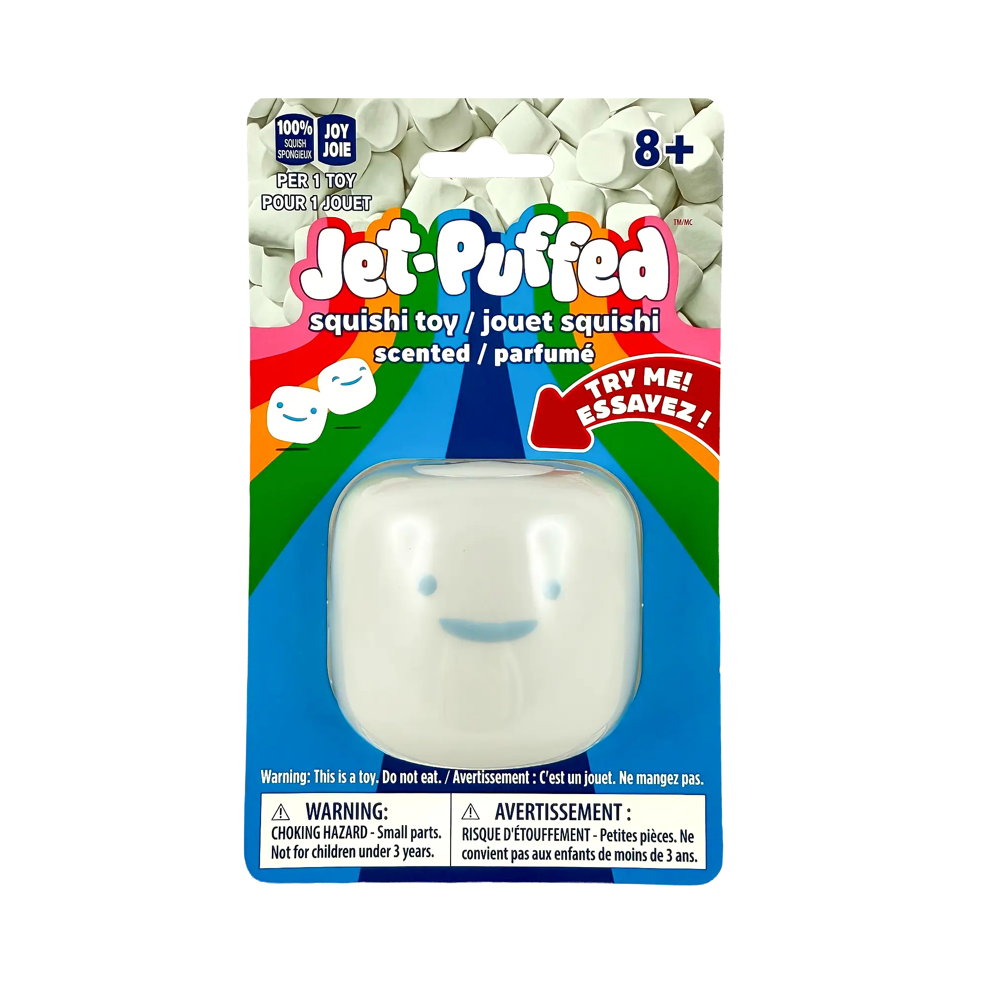 Jet Puffed Scented Marshmallow Squishy Toy - Soft Squishy Sensory Stress Reliever, Oddly Satisfying Slow Return Fidget Toy for Ages 8+