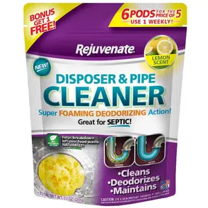 WL01 Rejuvenate Lemon Scent Disposer and Pipe Cleaner (6-Pack)