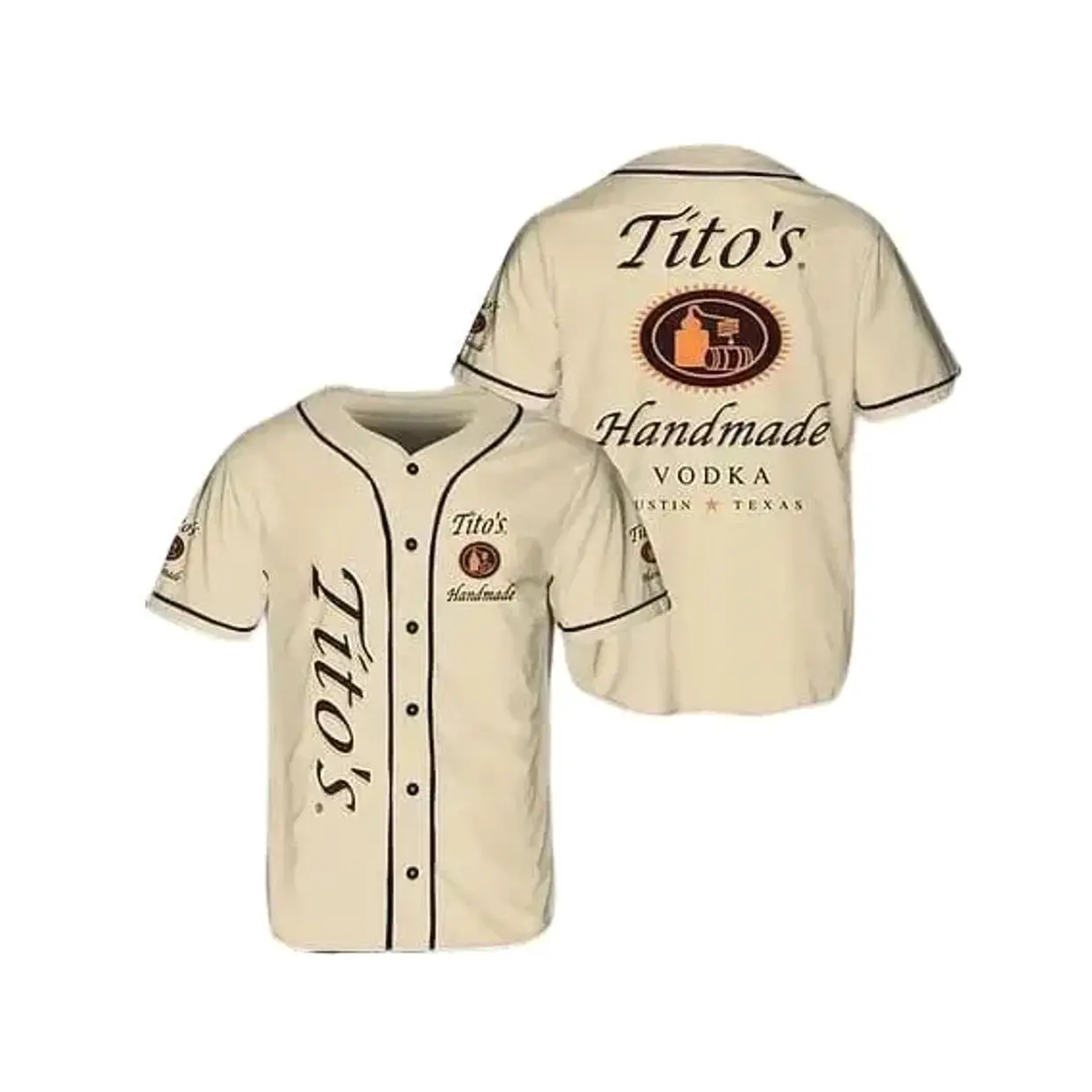 Tito’s Vodka Baseball Jersey for Beer Lovers.Jersey Baseball Shirt