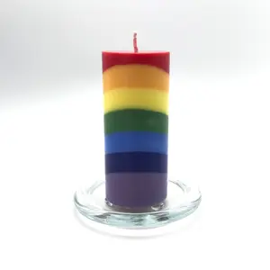 Rainbow Pillar Candle Rainbow Pillar Candle