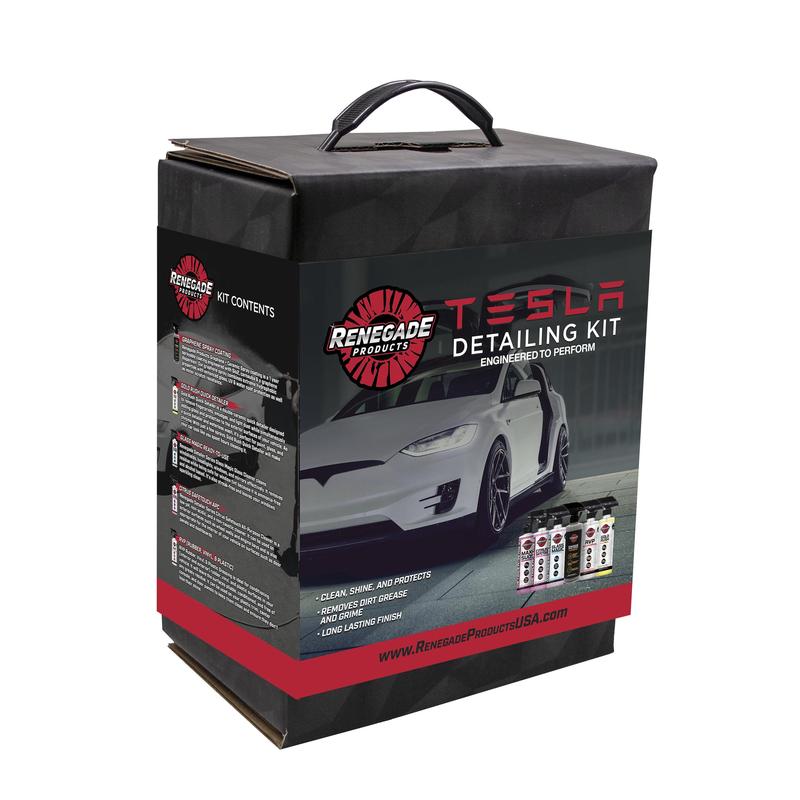 Renegade Products Tesla Detailing Kit – Complete Interior & Exterior Cleaning and Protection System for Model S, 3, X, Y