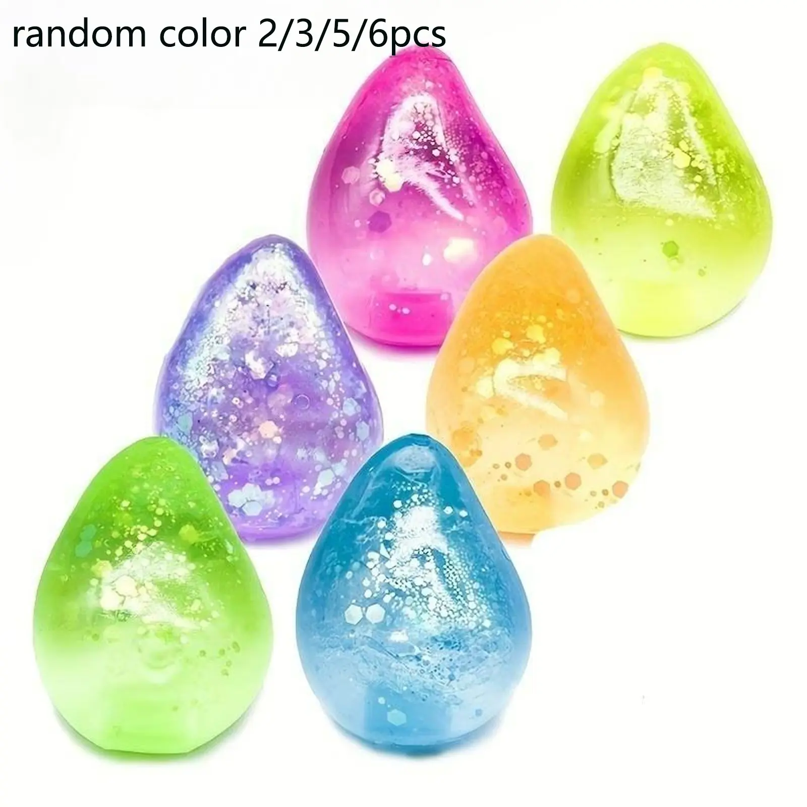 Water Drop Shape Stress Ball, Slow-Rising Squishy Toy, Decompression Squishy, Squishy Fidget for Stress Relief, Kawaii Squishies for Desk Decor, Classroom Rewards and Party Gifts