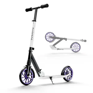 PHOEROS Kick Scooter for Kids Ages 6-12,Teens & Adults, Youth. Lightweight Aluminum Kick Scooter for Teens Adults Boys Girls with 8 inch Big Wheels, Foldable, 3 Height Adjustable, Shock Absorption.