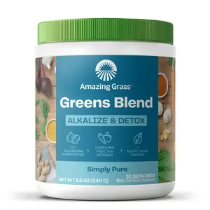 Amazing Grass Greens Blend Alkalize & Detox, 8.5oz, 30 Servings Healthcare Supplement Powder Dietary