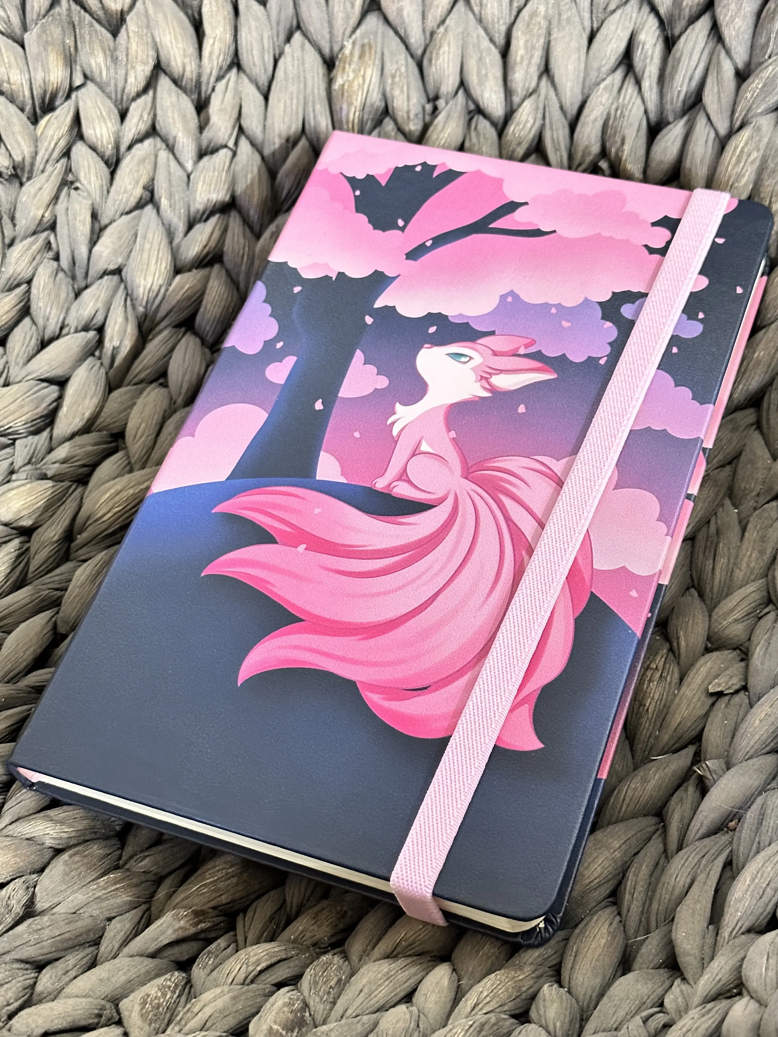 Cute Kawaii Aesthetic Kitsune Notebook Journal Sketchbook A5 Leatherette