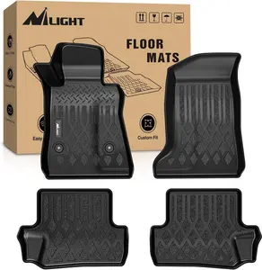 Nilight TPE Floor Mats, Custom Fit for Chevy Chevrolet Camaro 2016-2024, All-Weather Heavy-Duty Floor Liners, Waterproof Car Mats, Car Interior Accessory