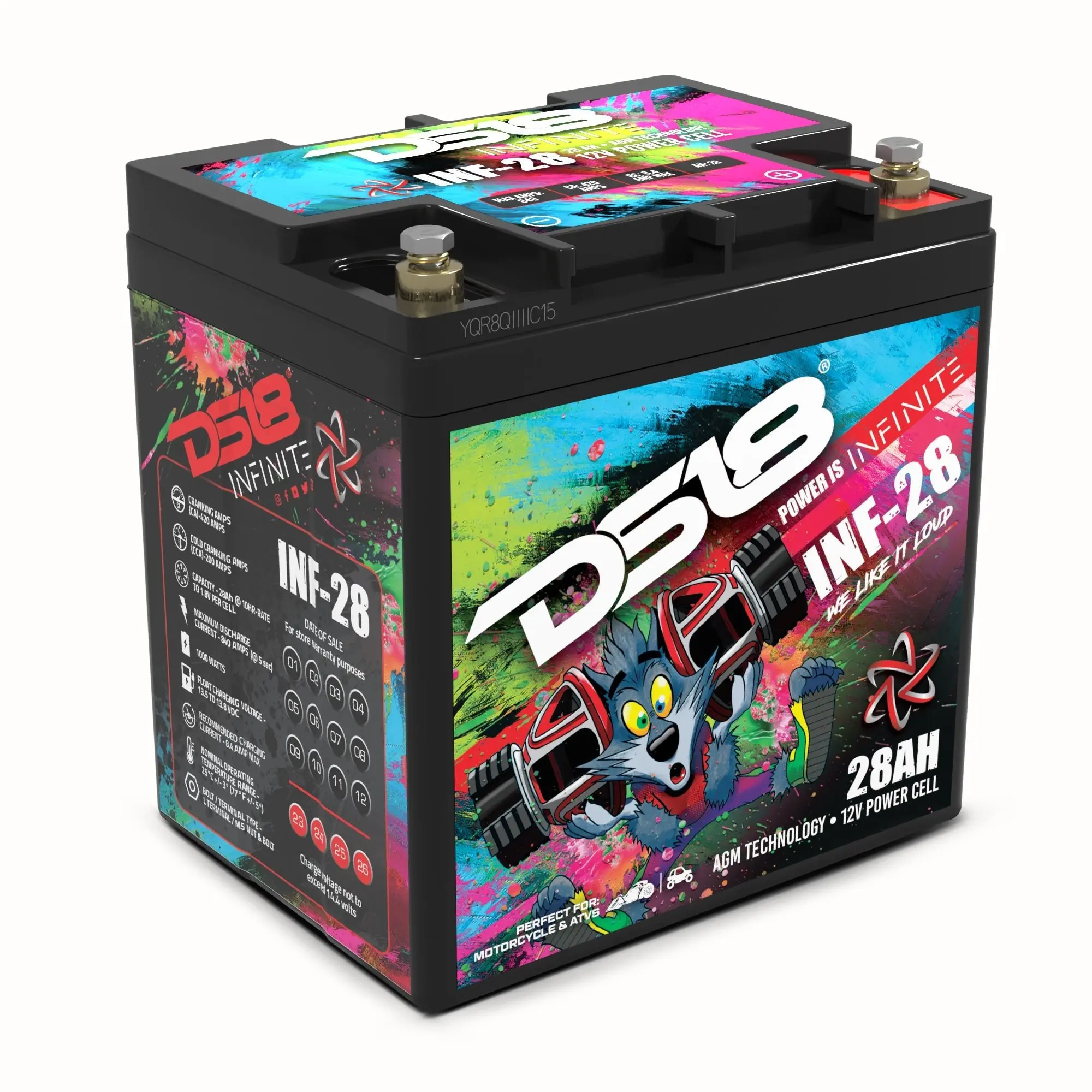 INFINITE 28 AH AGM Power Cell Battery