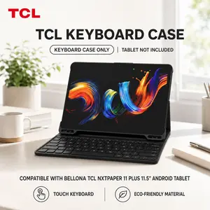 Keyboard Case for TCL NXTPAPER 11 Plus (Tablet NOT Included) – Detachable Design, Multi-Angle Stand, Magnetic + Clip-in Support, Slim & Portable, Long-Lasting Battery