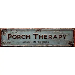 4x16 in Lightweight Tin Porch Sign, Retro Look Mountable Vintage Wall Art Plaque, Gothic Style Industrial Metal Home Decoration for Home & Porch, Ideal Gift,summervibes Rustic Design