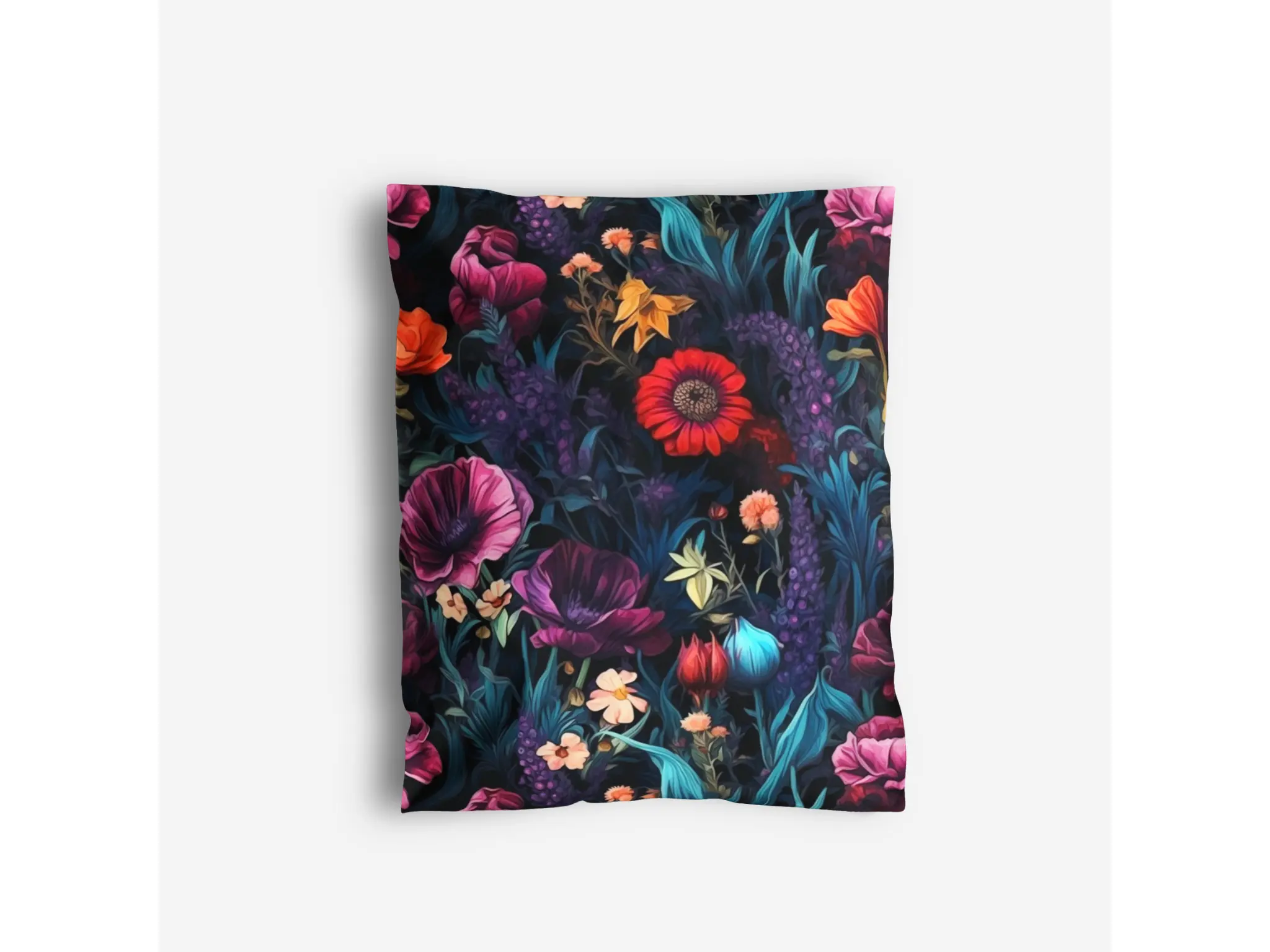 Package Mint Poly Mailers 10x13 - 100 Pack Dark Floral Design Poly Mailers Shipping Bags - Waterproof, Tear-Resistant, Self-Adhesive Seal - Decorative Mailing Bags for Clothes, Accessories