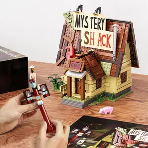 1108PCS Strange Town Architecture Building Blocks Classic Scene Model Assembly Toys Puzzle Toys Festival Gifts Creative Building Blocks Decoration is the preferred gift for friends and lovers Building Blocks Set