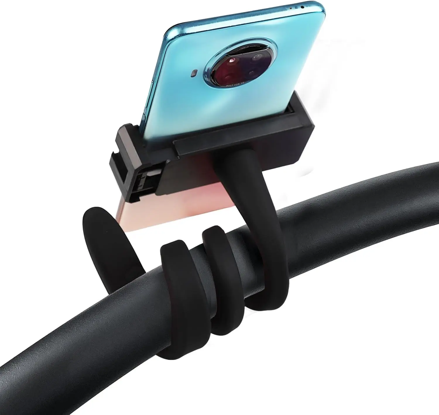 Stroller Phone Holder Portable Holder Phone Mount with Non-Slip Flexible Arm Phone Holder Accessories for Bike, Car Kitchen Adjustable Cellphone