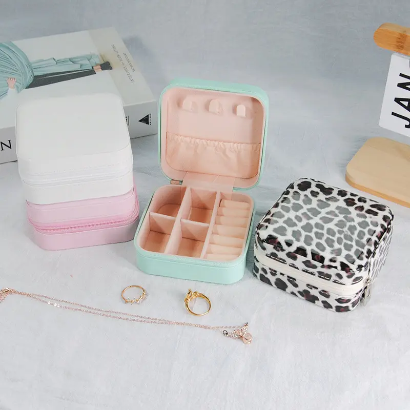 Mini Portable Jewelry Storage Case, Small Organizer for Earrings, Rings & Daily Accessories Mini Portable Jewelry Storage Case, Small Organizer for Earrings, Rings & Daily Accessories