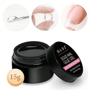 Transparent Solid Self-leveling Gel Polish, 3D Carving Flower Modeling Gel, Rhinestone Glue for Home Salon & Daily Nail Art DIY, Gel Manicure, UV