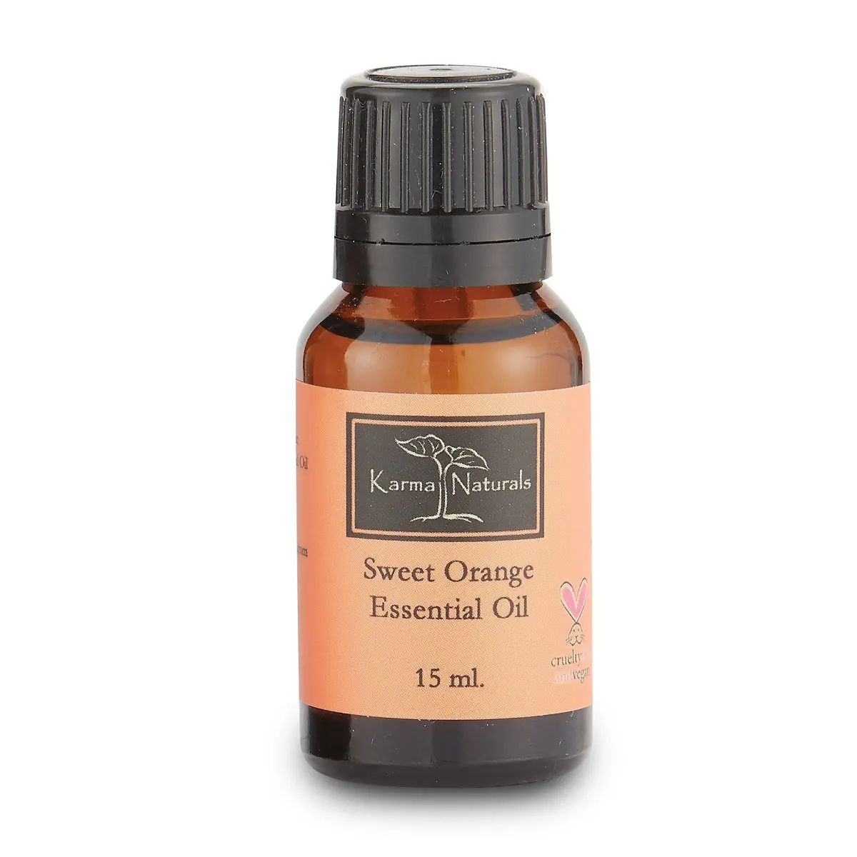 Karma Naturals Organic Cold-Pressed Citrus Sweet Orange Therapeutic Essential Oil for Aromatherapy & Alternative Wellness Treatments
