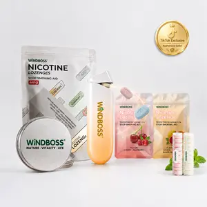 Windboss Nicotine Lozenges 4 mg, BUY 1 GET 2 FREE (Includes 2 Free Refills) Push Pop Container, 3 Flavor Variety Pack, – Relieve Nicotine Cravings with Effective, Affordable NRT | Long-Lasting Flavor, 30 Count, Smoking Cessation that Works
