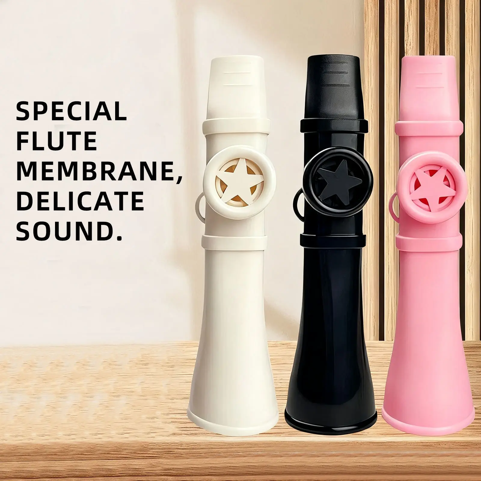 POGOLAB Premium ABS Kazoos for All Ages with Lanyard Easy Play Instantly, Easy to Learn, Portable Kazoos with Adjustable Tone & Multi Colors, Professional Sound Kazoo for Guitar, Ukulele, Piano and Violin