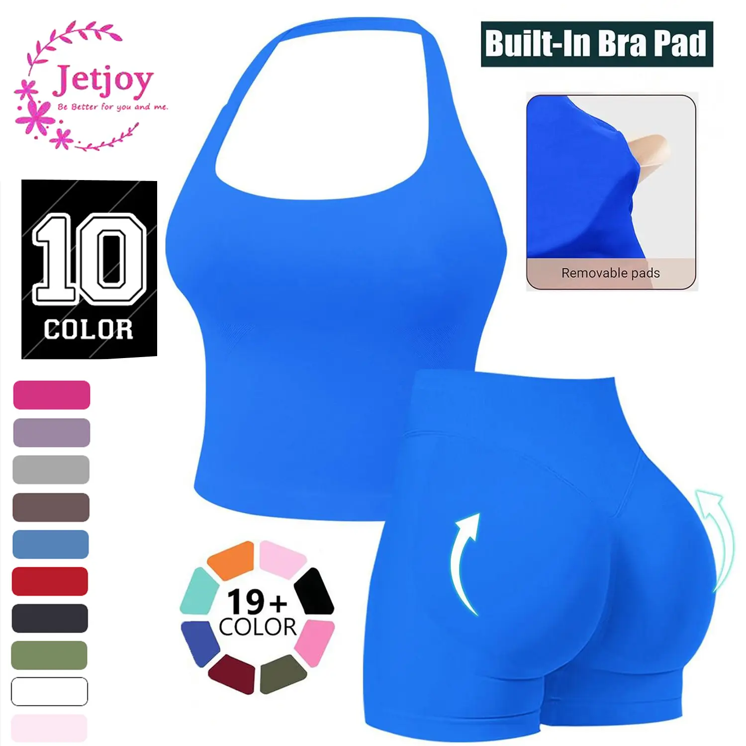 Women's Seamless Nylon 2-Piece Gym Workout Set - Tank Top + Butt-Lifting Biker Shorts, Compression Skinny Mesh Athleisure Summer Outfit for Gym & Going Out, Women's Clothes 2 Piece Sets