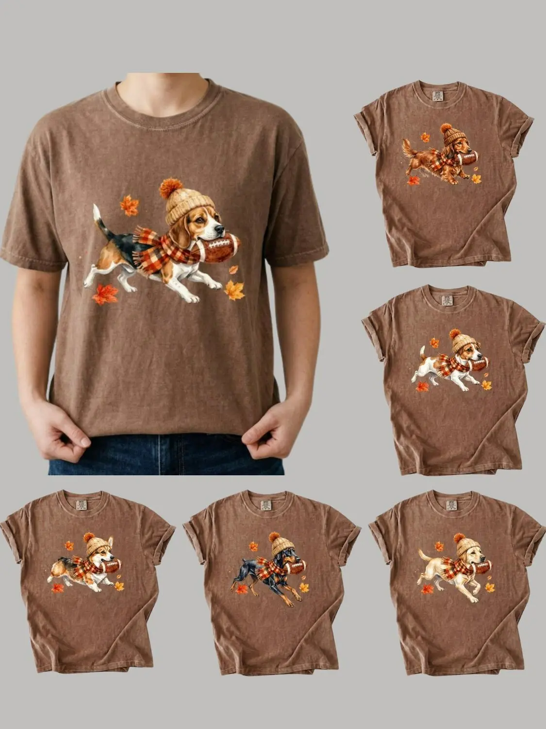 30+ Dog Breeds Fall Pumpkin Comfort Colors Shirt, Vintage Halloween Dog Lover Gift