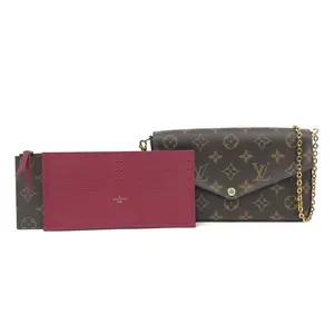 Pre-owned Louis Vuitton Canvas Shoulder Bags Monogram Pochette Félicie Handbag BF00116 Leather Bags