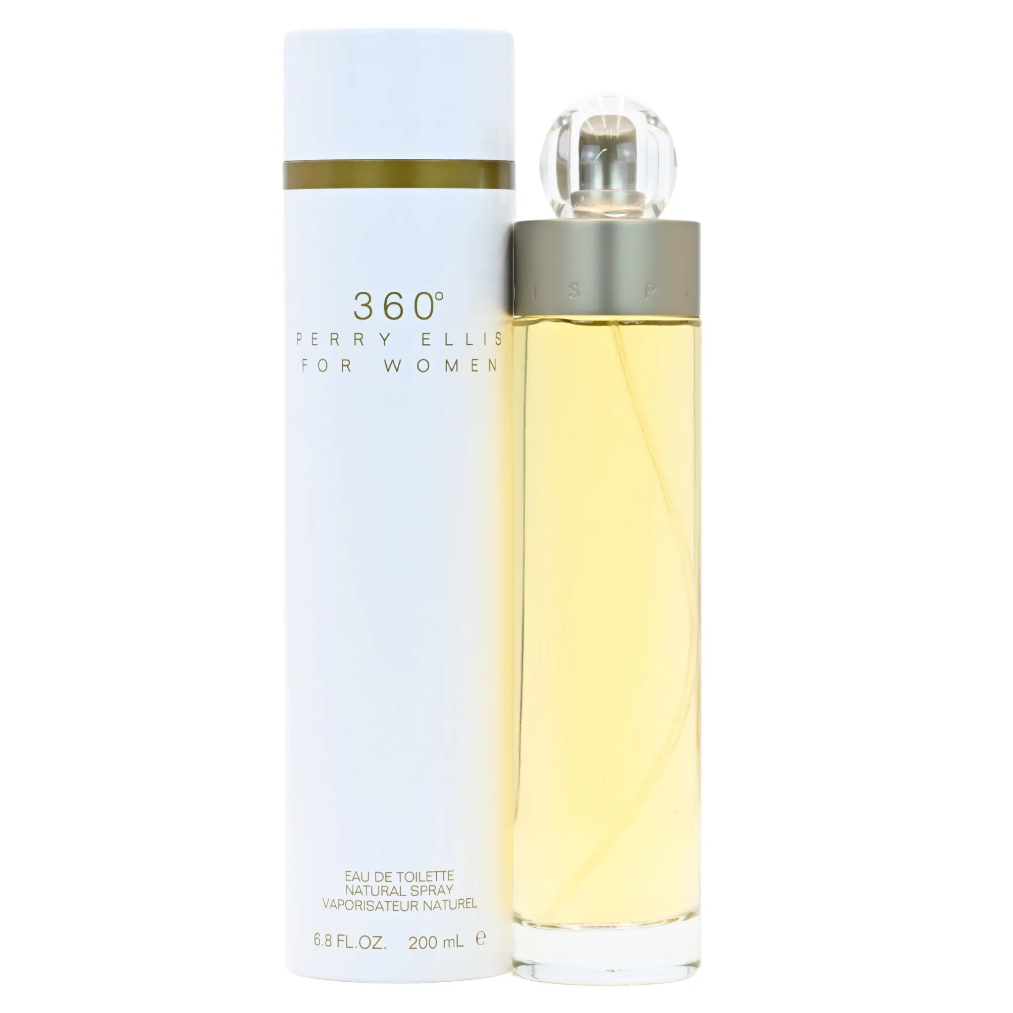 360 by Perry Ellis Women's Floral-Musk EDT, 6.7-6.8 oz Bottle, Boxed Packaging, Bright Combination Scent, New in Box