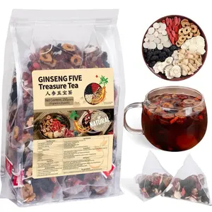 Ginseng six treasure tea formula, kidney tea , liver tea , red date tea wolf berry tea mulberry men’s tea , kidney health tea natural herbal natural blend te renal