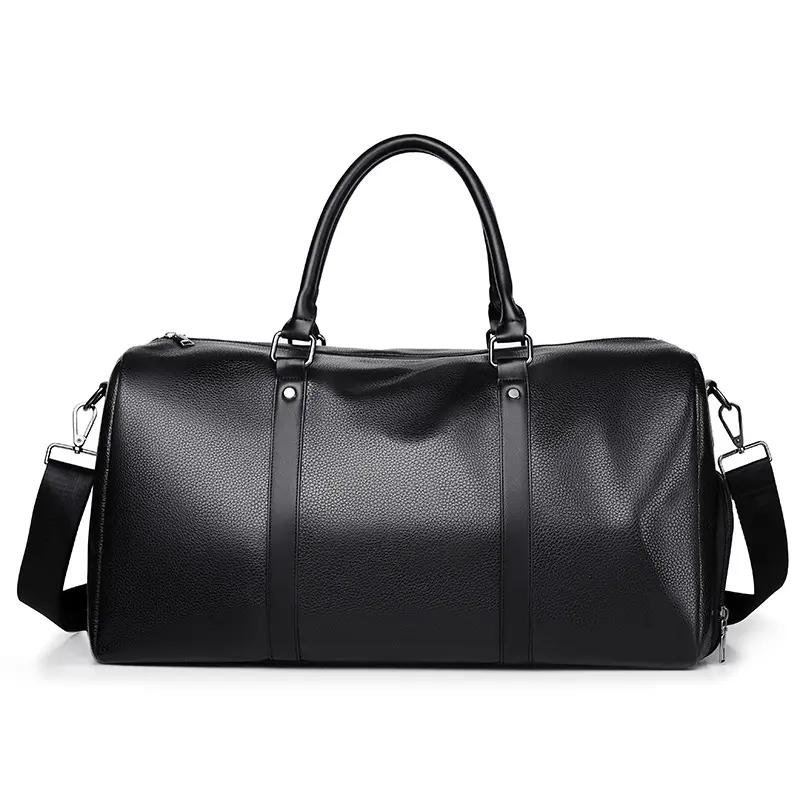 BIGWIG Classic Faux Leather Travel Duffle for Weekend Trips & Gym, Large Capacity Portable Carryall with Adjustable Shoulder Strap, Travel Duffle Bag, Portable Travel Bag tiktokshopbacktoschool