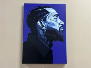 Nipsey Hussle Portrait poster  Art: Singer Wall Decor