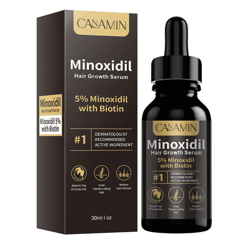 1PC/3PCS Minoxidil 5% Hair Growth Serum - Smooths, Adds Shine, and Repairs Hair, Hair Growth Stimulator