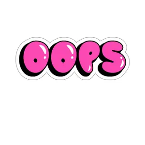 Oops Kiss-Cut Stickers