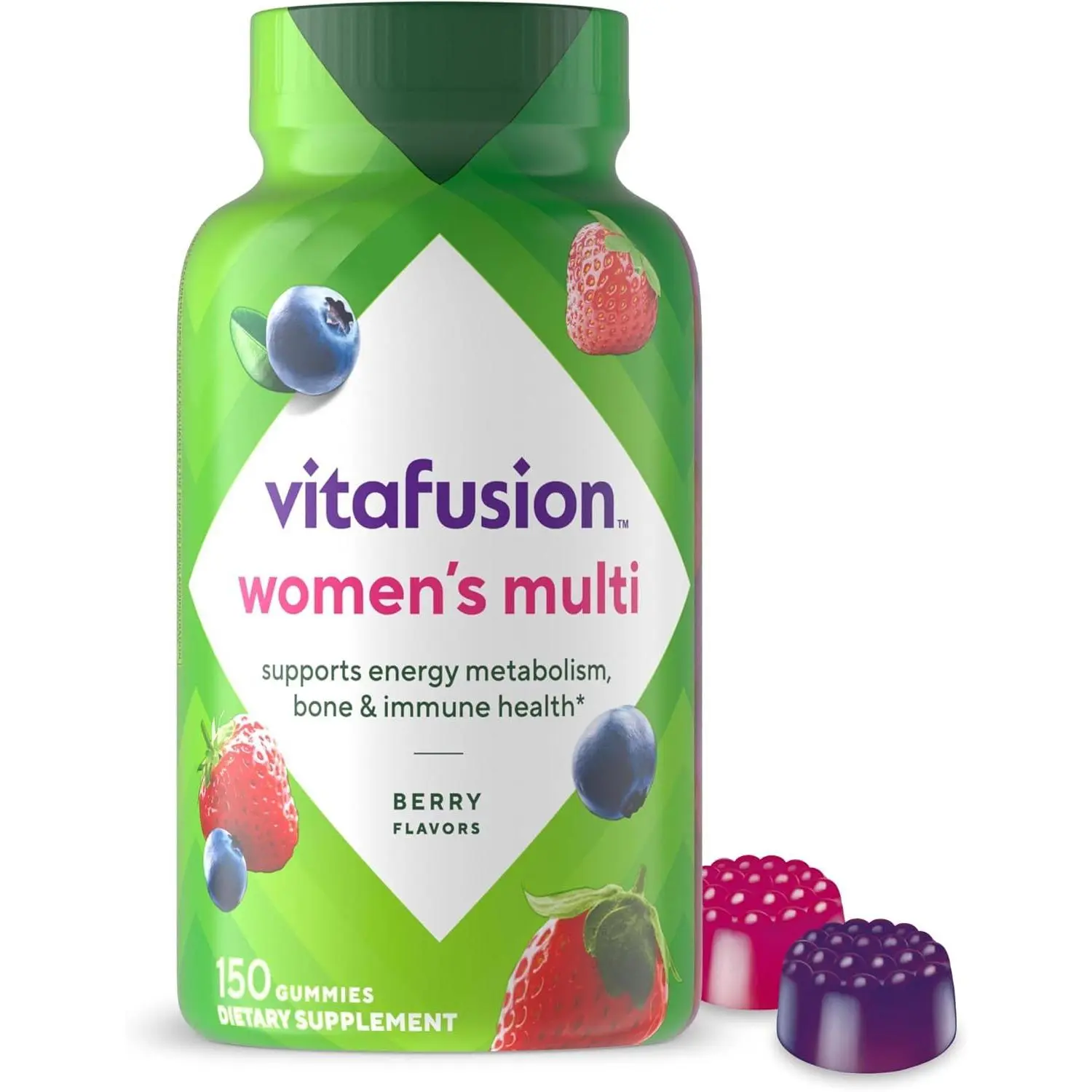 Womens Multivitamin Gummies, Berry Flavored Daily Vitamins for Women With Vitamins A,C,D,E,B-6 and B-12, America’s Number 1 Gummy Vitamin Brand, 75 Days Supply, 150 Count (Package May Vary)