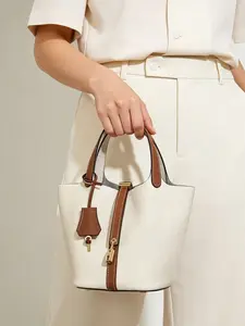 New Leather Bucket Bag for Women, Genuine Leather Handbag, Casual Trendy Handbag, Stylish and Durable, Perfect for Daily Use, Elegant Design, High-Quality Material