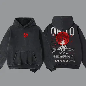 ZagonStore Vintage Obito Uchiha - Naruto #12 Hoodie T-Shirt,Vintage Anime Tee, Washed T-Shirt, Oversized Graphic Tee, Anime Hoodie, Manga Graphic Tee