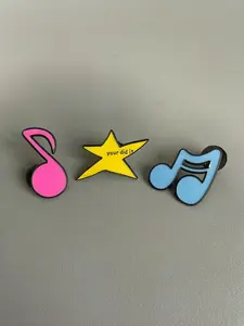 3-Pack Inspirational Enamel Pins, Alloy Lapel Pins, Japanese Style Badge, Mini Collar Pins, Versatile Fashion Accessories