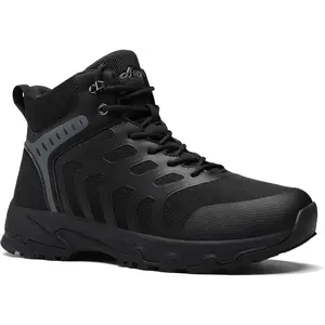 ARISIC Non Slip Work Boots for Men Comfortable Slip Resistant Work Shoes Waterproof Restaurant Chef Shoes Breathable Mesh Ankle Boot Food Service Walking Sneakers