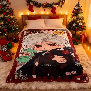 Love and Deepspace Blanket Cartoon Anime Sofa Blankets Warm Flannel Bedspread Bed Office Nap Throw Blankets Fans Gifts