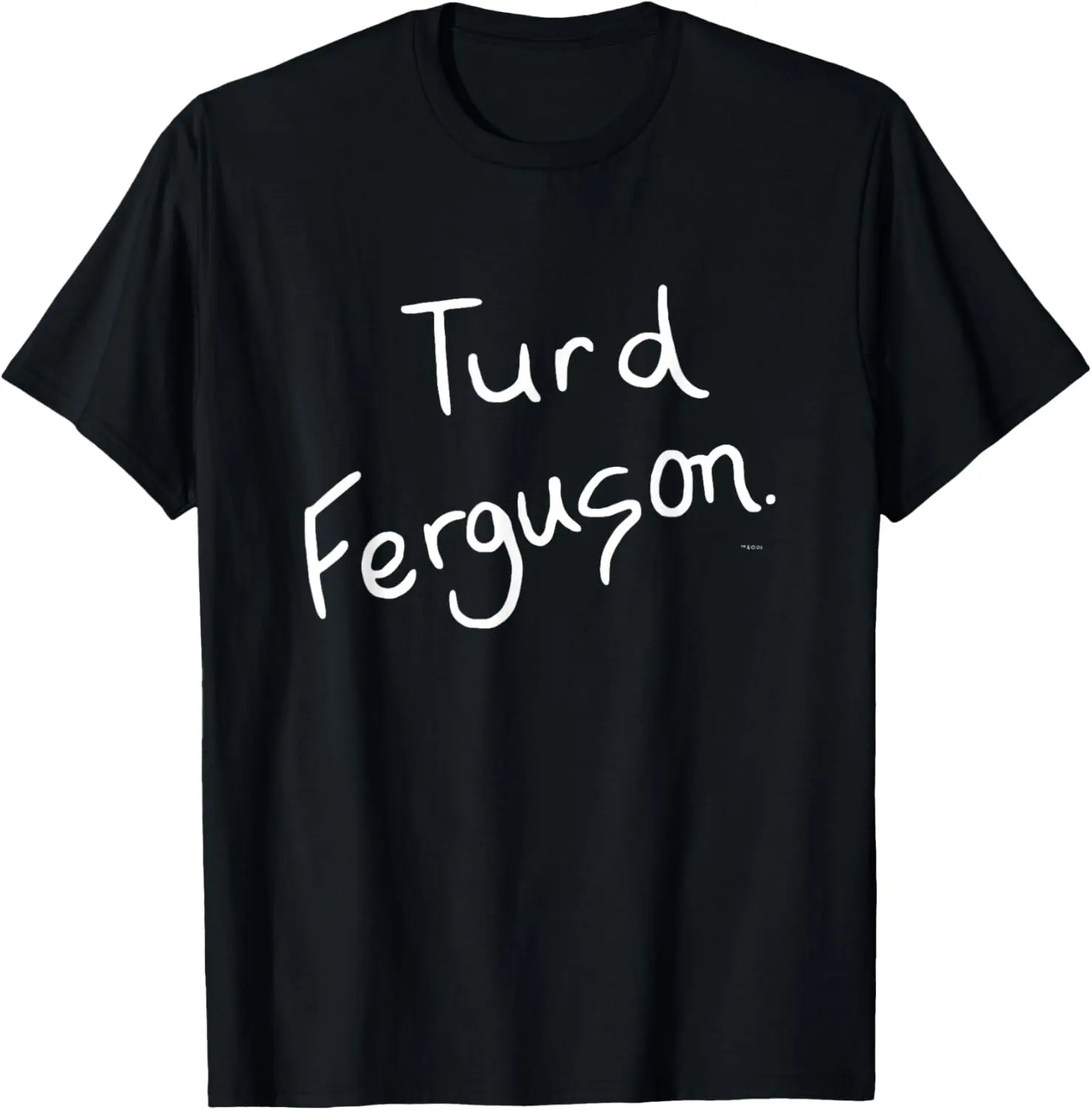 Women's 100% Cotton Short-Sleeve Vintage Streetwear Top - Distressed Graphic Round Neck Saturday Night Live Turd Ferguson Everyday Tshirt
