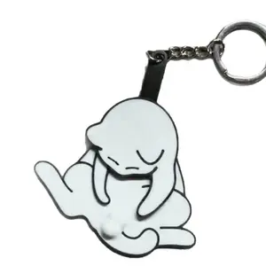 Creative Pull-Out Egg Cat Keychain Pendant