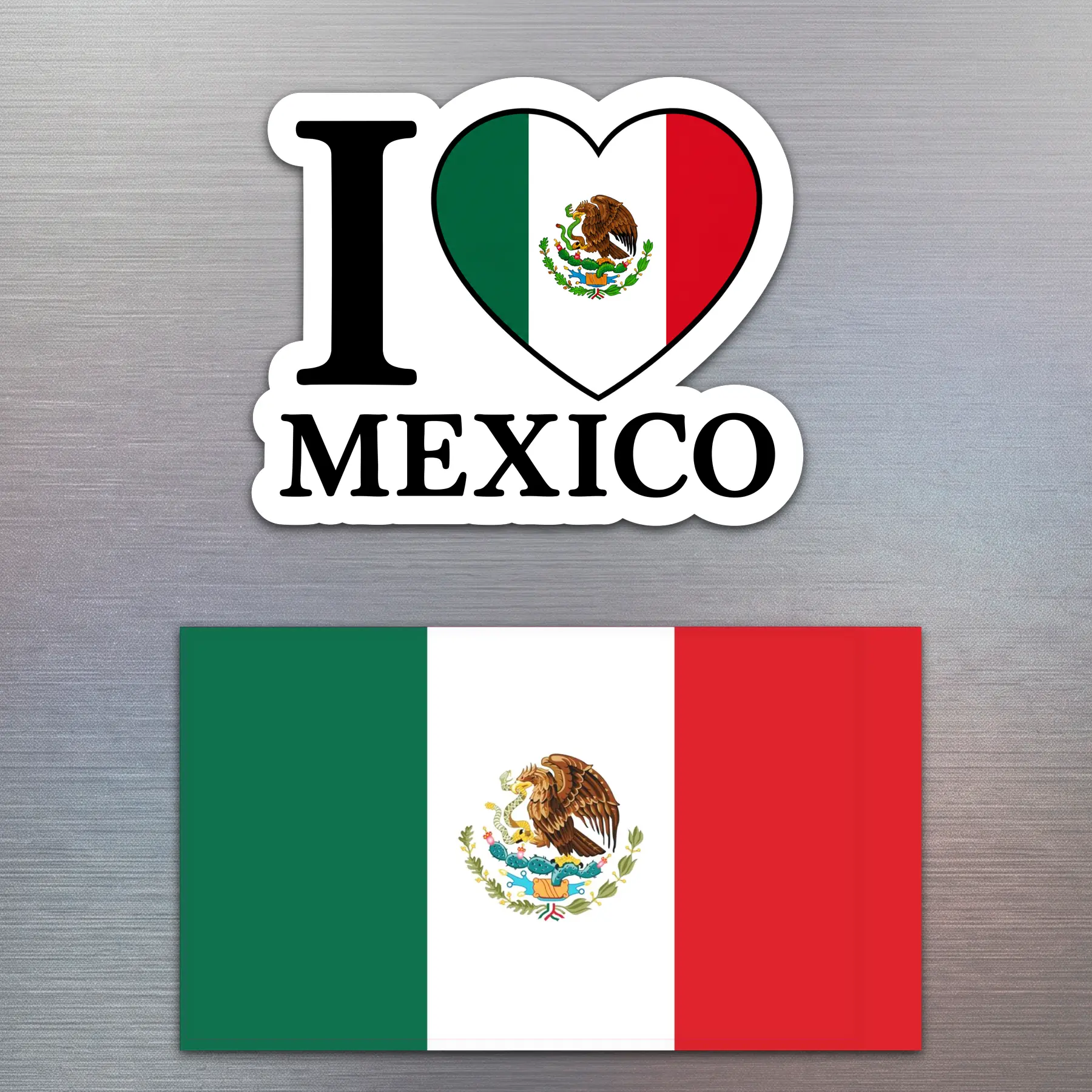 Patriotic Mexico Car Stickers Pack (3.5in) - Adhesive Decorative Waterproof Vinyl, Fade-Proof Outdoor Decals for Cars, Laptops, Weatherproof