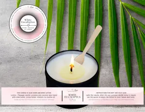 White Eucalyptus Lotion+Massage Candle