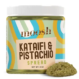 Moosh Dubai Chocolate Bar Filling – Viral Pistachio & Kataifi Spread for Desserts, Toast, and Candy Making (8 oz)