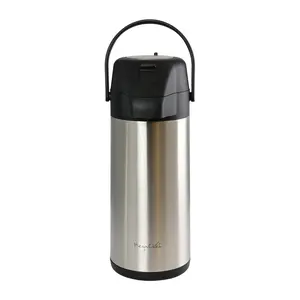 MegaChef Stainless Steel Vacuum Pump Cap Air Pot 3 Liter