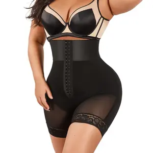 QOU BBL High Waist Girdle Shorts for Tummy Control & Butt Lift Women's Shapewear Must-Have Compression Spandex Basic Chic Elegant Minimalist Hip Enhancer Womenswear fajas colombianas moldeadoras summerwins