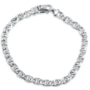 Men's Designer Mariner Link 14k Gold (20gram) or Platinum (33gram) 6mm Bracelet 8.5"