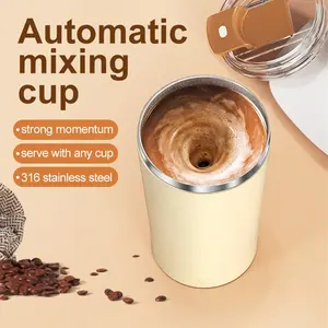 Portable Electric Shaker Cup, USB Rechargeable Automatic Mixing Cup, Stainless Steel Mixing Cup for Coffee, Milk, Egg, Kitchen, Home, Office, Outdoor, Protein Shake Mixer, Beverage Mixer