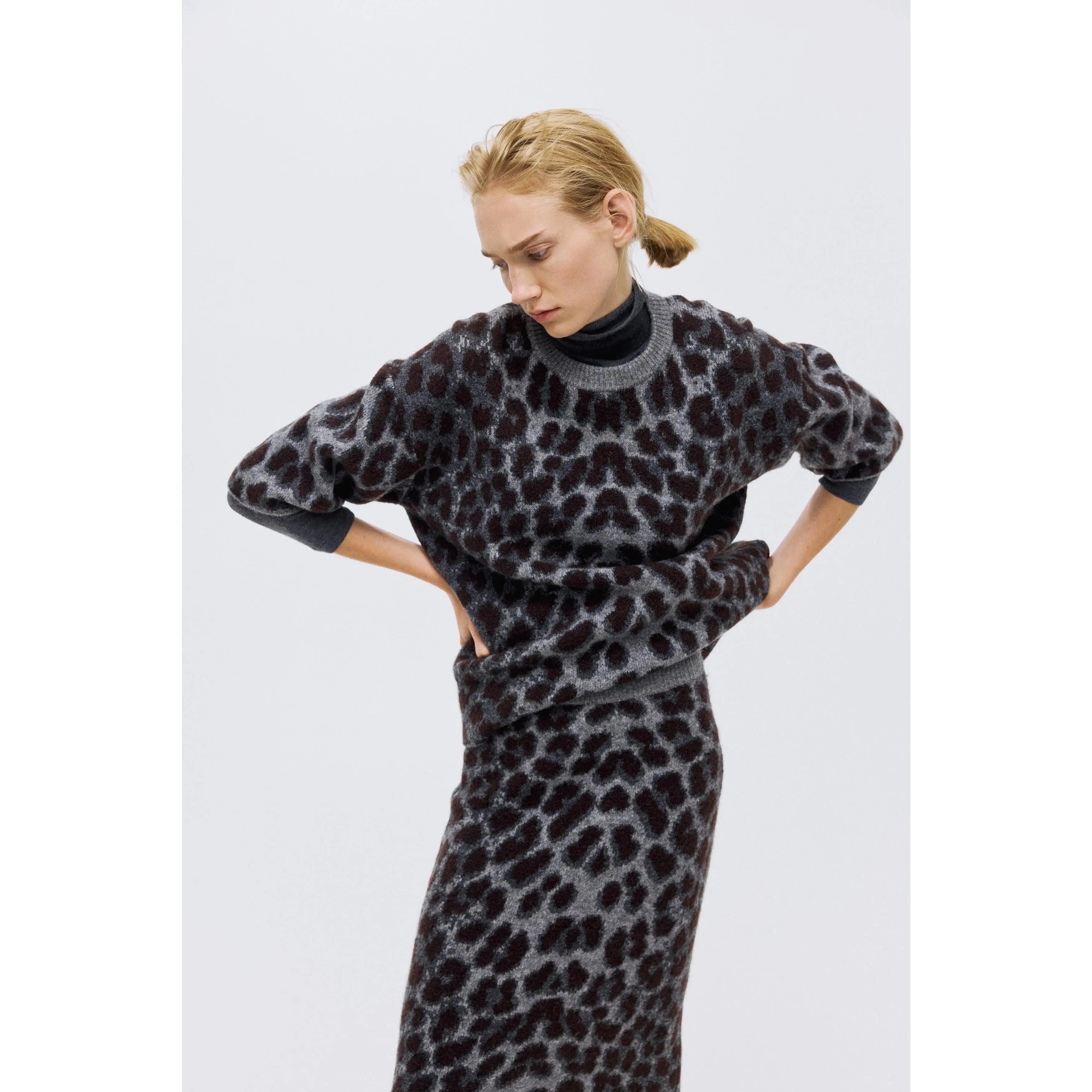 H&M Boxy jacquard-knit jumper