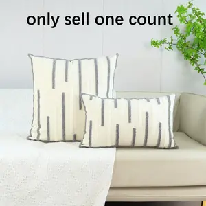 Striped Pattern Cushion Cover, 1 Count Throw Pillow Cover without Filler, Household Decoration Supplies for Home Living Room Bedroom